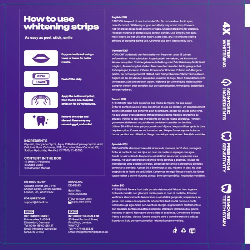 Purity® Purple Teeth Whitening Strips
