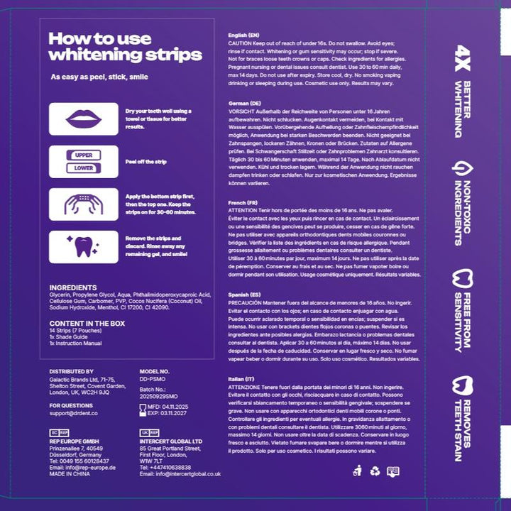 Purity® Purple Teeth Whitening Strips